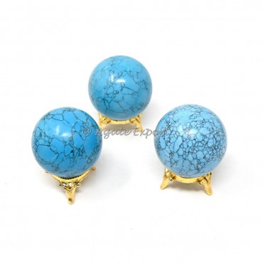 Turquoise Synthetic Spheres