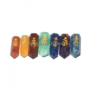 Seven Chakra Pencil Engraved Chakra Set