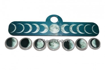 Triple Moon Printed Crystal Quartz