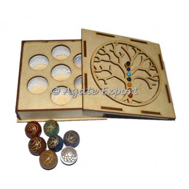 Seven Chakra Ball With Tree Of Life Gift Box