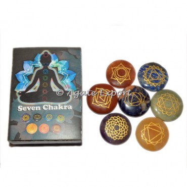 Seven Chakra Engraved Set With Your Customs Packing