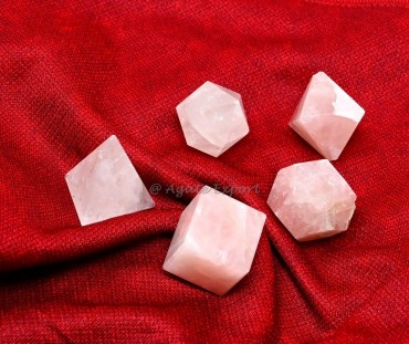 Rose Quartz Geometry Set 5 Pcs