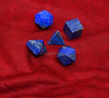 Lapis Lazuli Geometry Set 5 Pcs