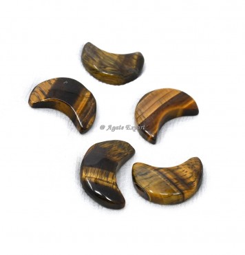 Tiger Eye Crescent Moon