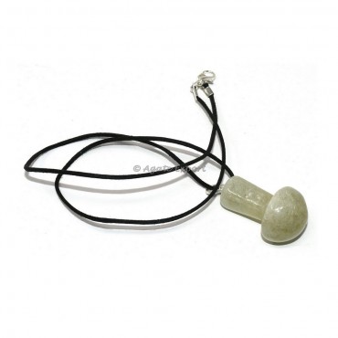 Green Aventurine Mushroom Pendant
