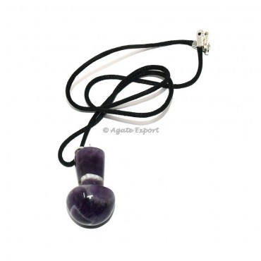 Amethyst Mushroom Pendant