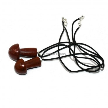 Red Jasper Mushroom Pendant