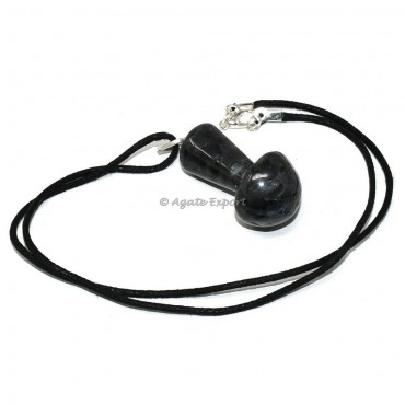 Blue Aventurine Mushroom Pendant