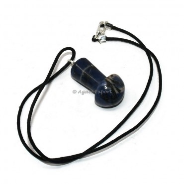 Sodalite Mushroom Pendant