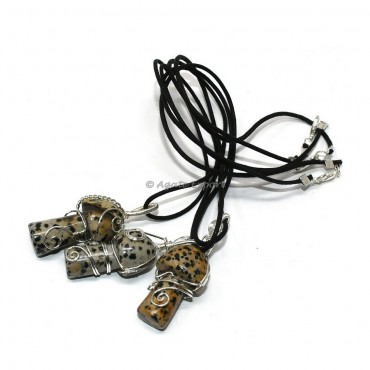 Dalmatian Mushroom Pendant