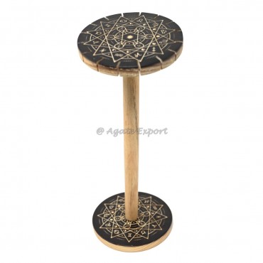 Zodiac Star Mandala Wooden Pendulum Holder