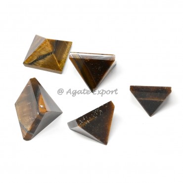 Tiger Eye Small Pyramids
