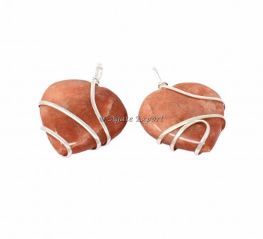 Dark Aventurine Heart Wire Wrap Pendant